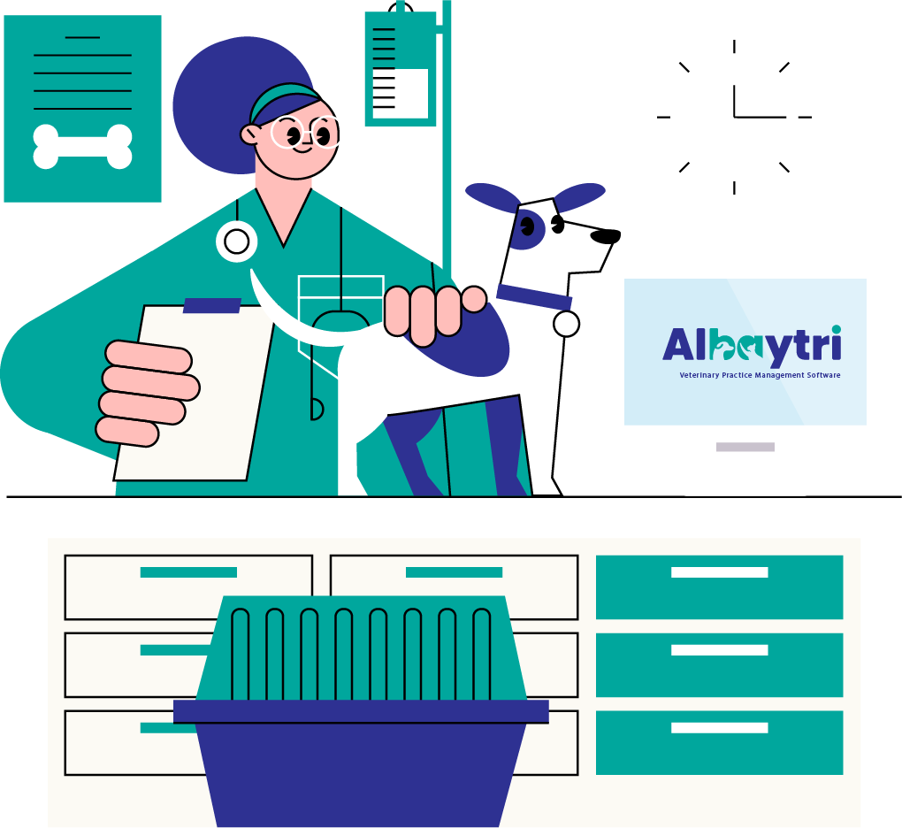 <span class="primary-color">المنصة الأولى</span> لإدارة العيادات البيطرية